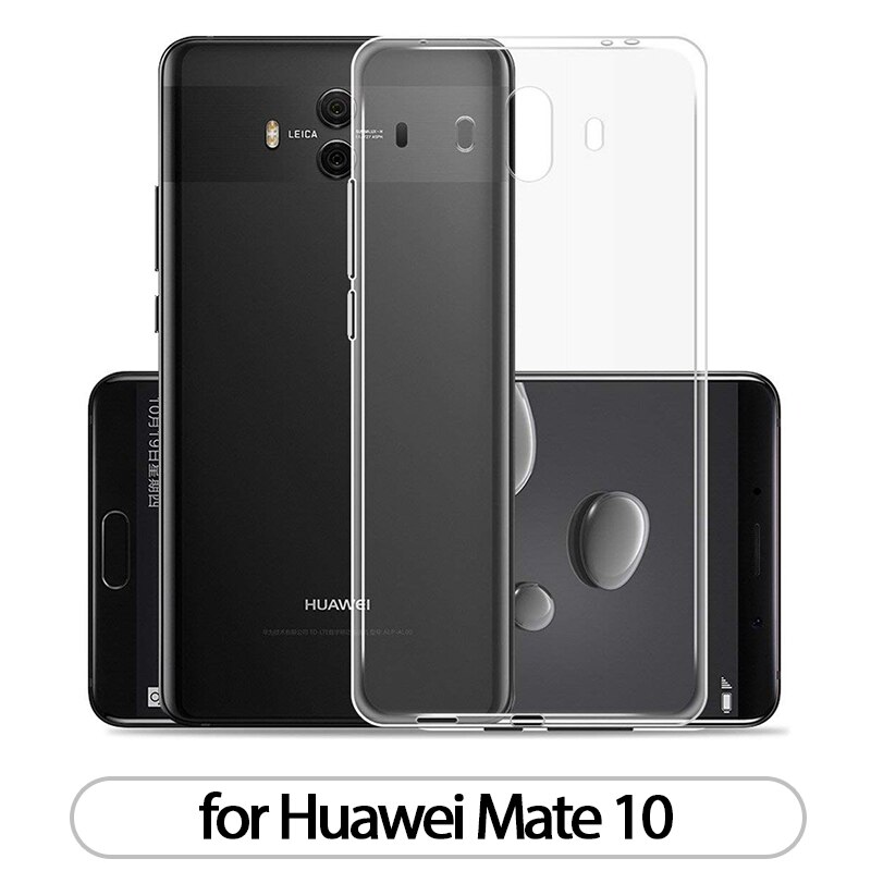 per Il caso di Huawei compagno 10 Compagno 10 Lite TPU silicone Trasparente Montato Cassa Molle Del Respingente per Huawei compagno 10 pro trasparente Della Copertura Posteriore: for Mate 10