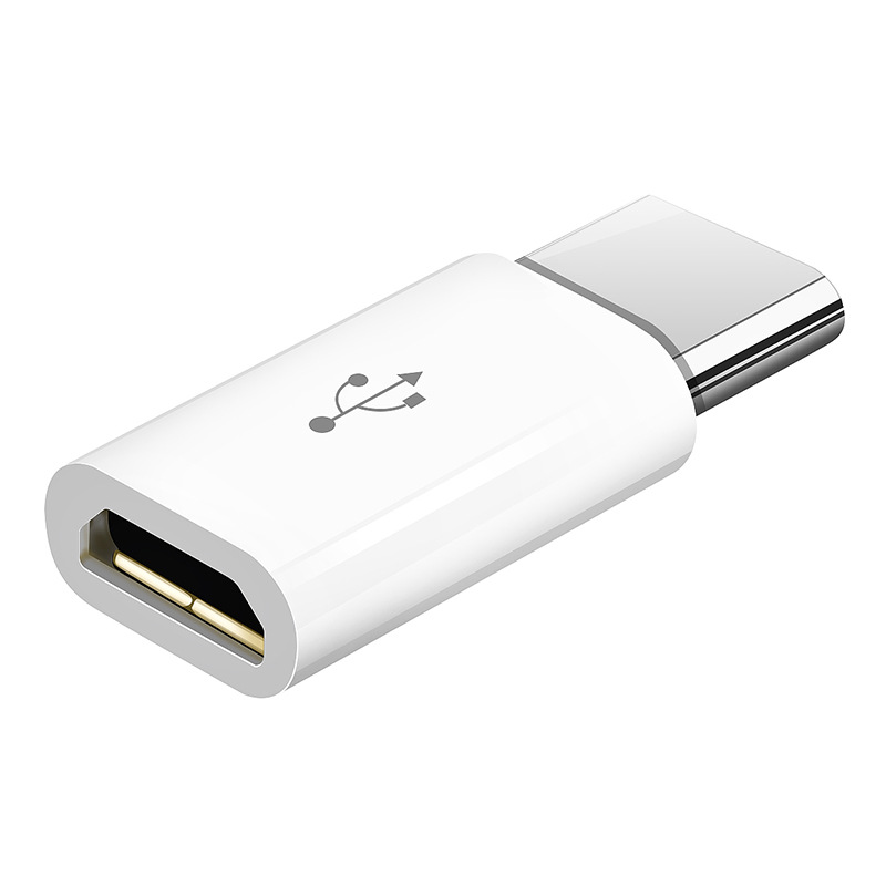 USB Type C Female To Micro USB Male Adapter Connector Type-C Micro USB Charger Adapter V8 Charging Data Transmission Converters: CORAL RED