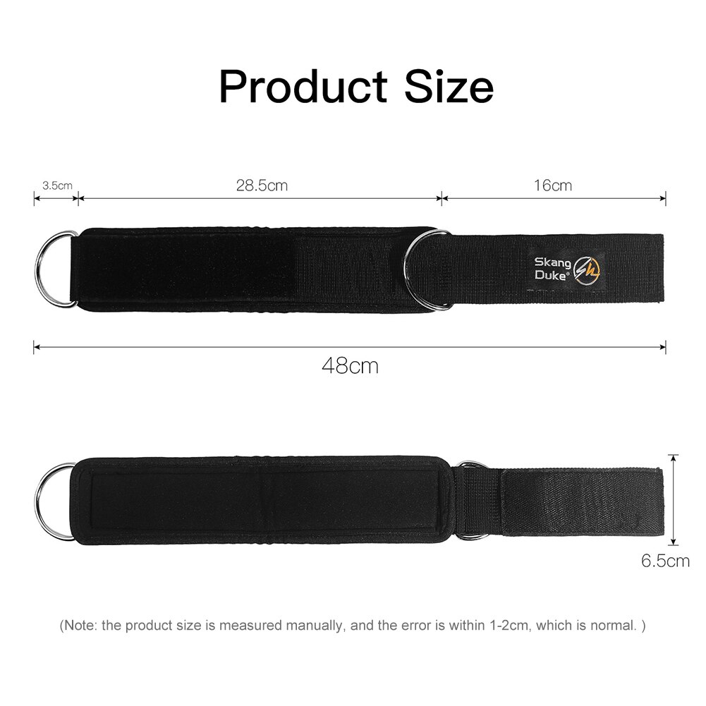 1/2 Pcs cinturini alla caviglia Fitness imbottiti doppio d-ring cinturino regolabile per la protezione della caviglia rapitori dell&#39;anca gamba palestra accessori per l&#39;allenamento
