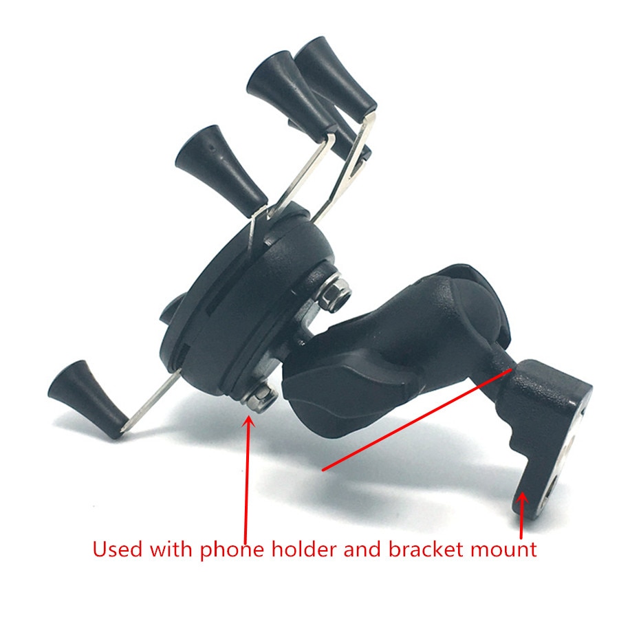 65mm o 95mm brazo de doble toma largo corto para Bases de bola de 1 pulgada para Gopro Cámara bicicleta motocicleta soporte de teléfono para montaje de Ram