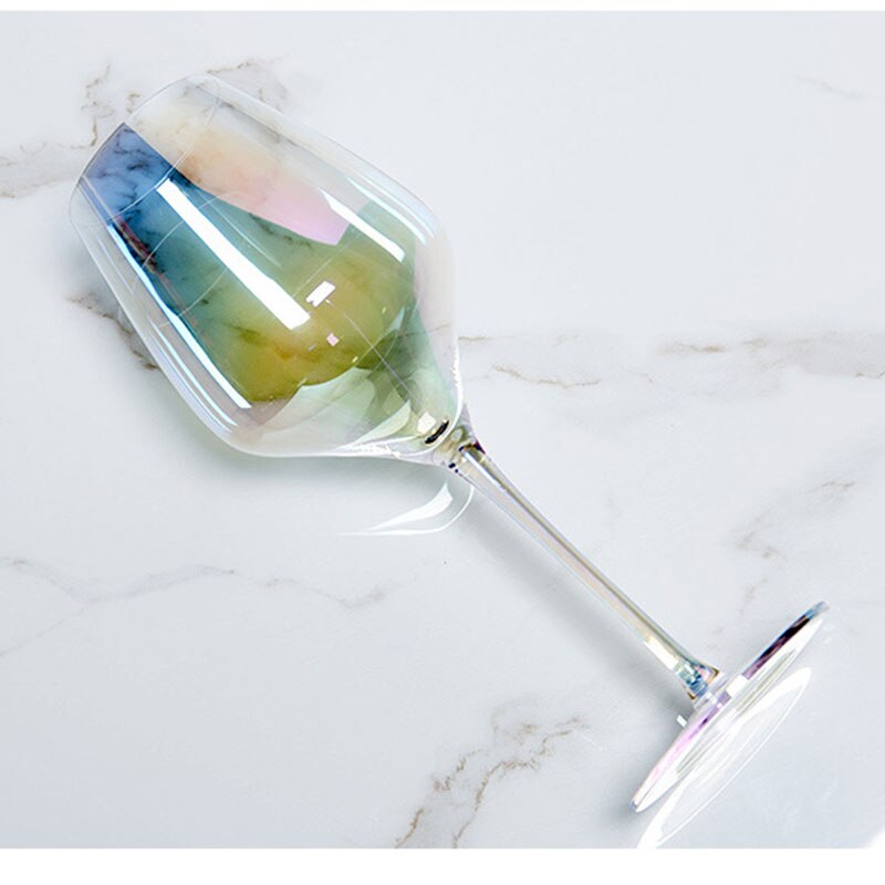 Dream Gradient Rainbow Goblet Crystal Glass Champagne Glass JS22