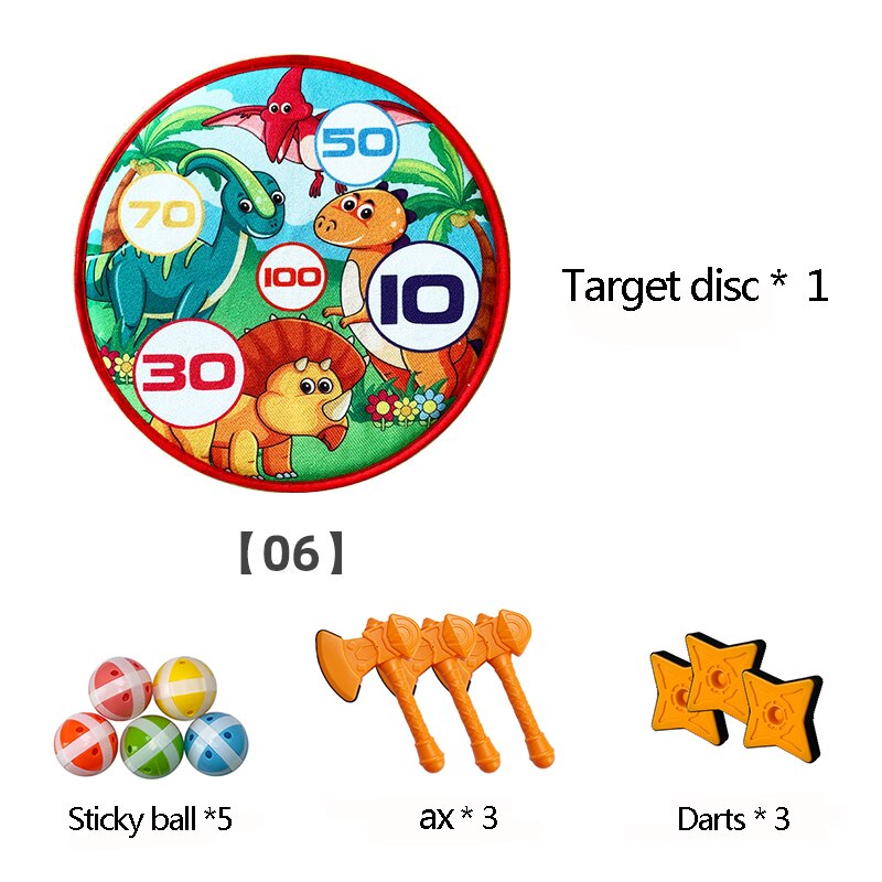 Cloth Dartboard Sets Kids Toys Safety Sticky Ball Target Darts Toy Children's Target Toy Safety Game Children Dart Toys: 16