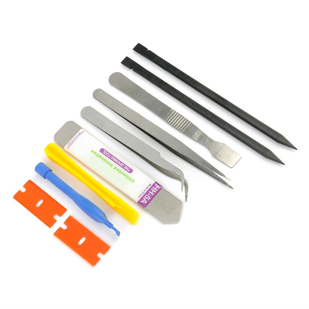 10Pcs/set Mobile Phone Repair Opening Pry Disassemble Tools Set Spudger Tweezer Kit