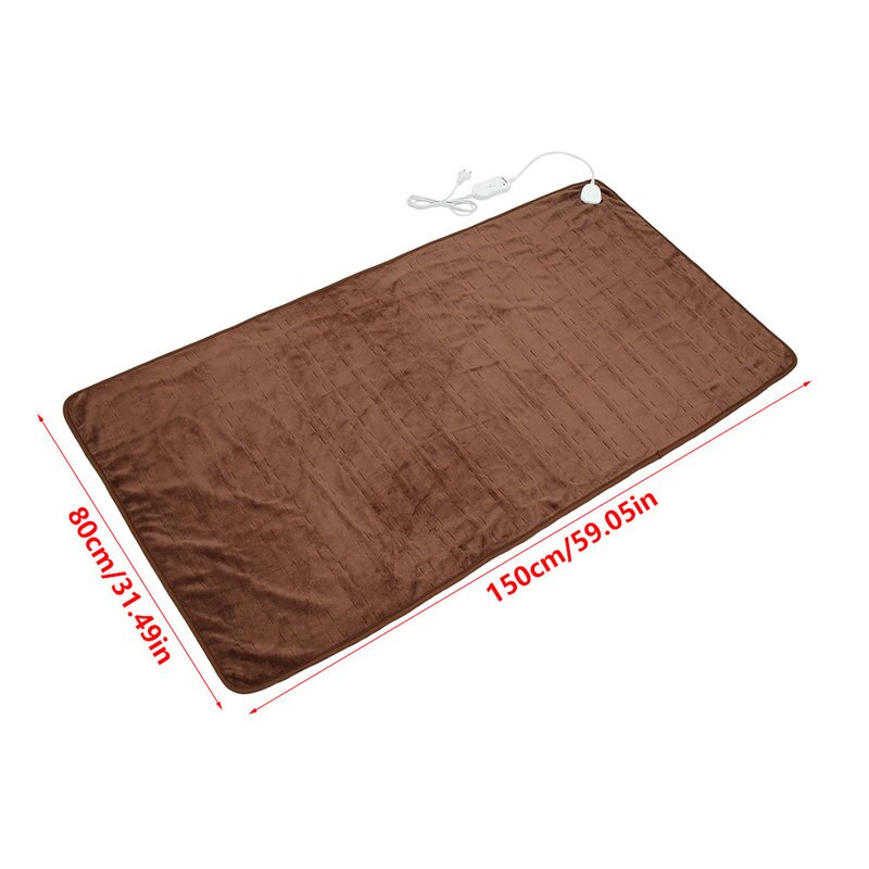Manta eléctrica calefactable de 150x80cm para el hogar cubierta de calentar los pies, para la oficina, para invierno