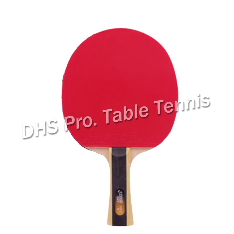 original version DHS Table Tennis Racket (1002, 1006) with Rubber (pips-in) + Bag Case 1-Star Set Ping Pong Bat