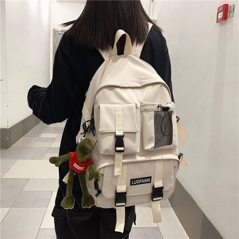 Women Boy Nylon Backpack Travel Mesh Female Student College School Bag Men Girl Cool Laptop Backpack Male Book Bags Lady