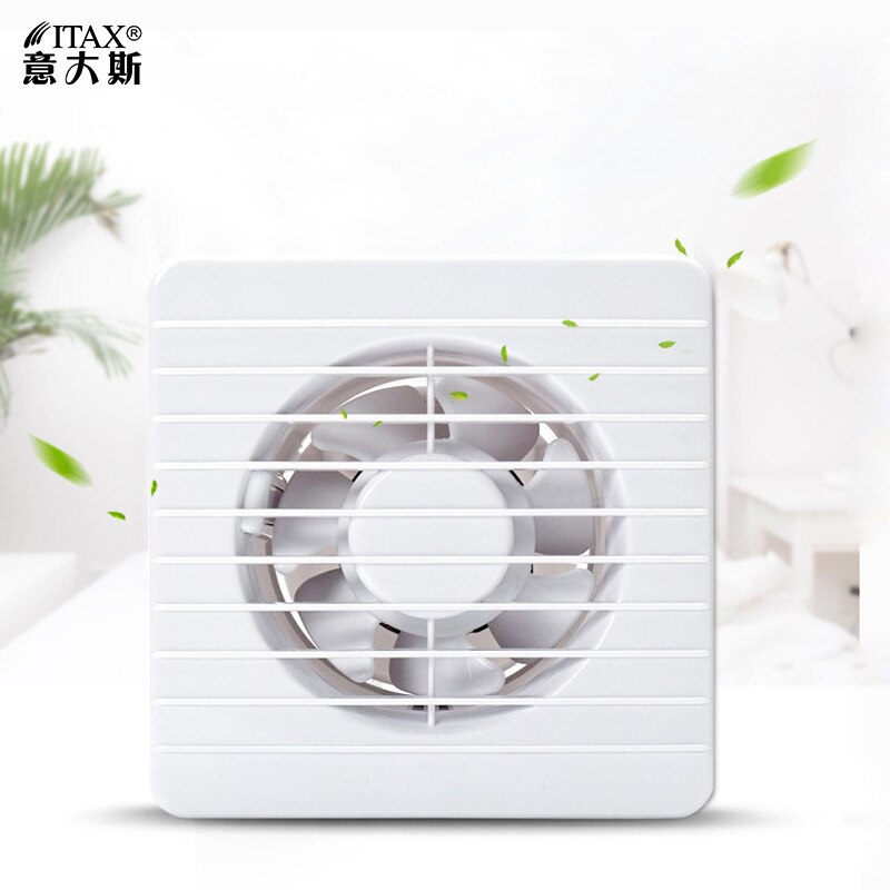 Exhaust fan 4 inch glass window type ultra-thin panel bathroom silent exhaust ventilation ITAS9916A