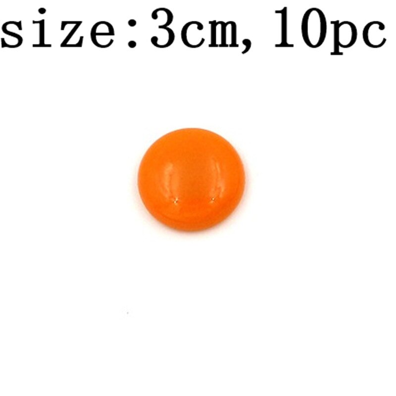 5/10 stuks ronde plastic koelkastmagneten, kleurrijke koelkastmagneten, kantoormagneten voor whiteboards, decoratieaccessoires voor thuis en in de keuken.: 10 stuks - oranje