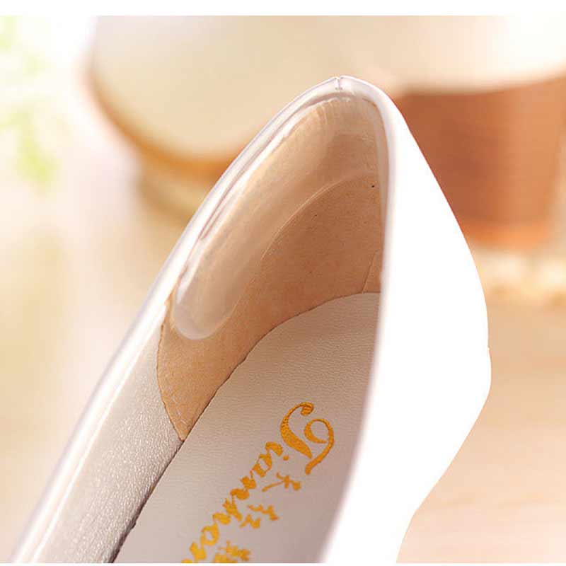 2Pair Strip Heel Stick Massage Pedicure Shoes Liner Silicone Soletta Gel Pads Feet Protector Foot Care Tool Inserts Almofada