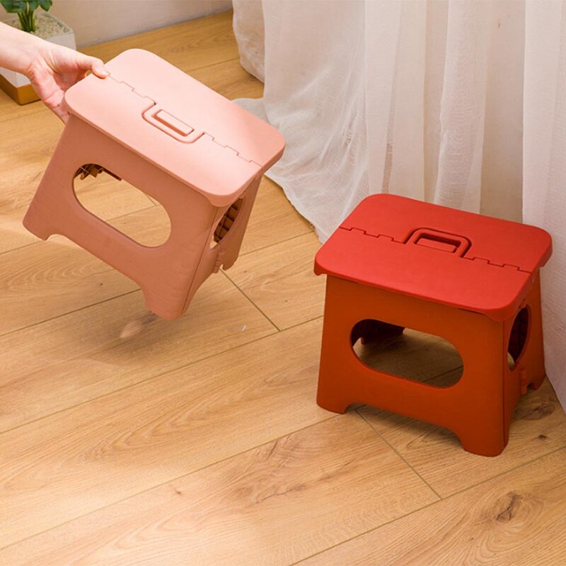 Plastic Multi Purpose Folding Step Stool Home Train Outdoor Storage Foldable Outdoor Storage Foldable Kids Holding Stool Camping