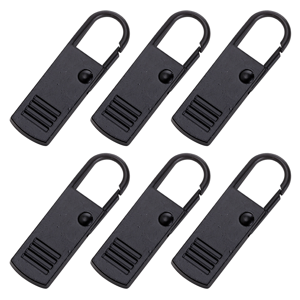 Stainless Steel Zipper Puller Thickened Reinforced Zipper Puller Zipper Replacement Repair Zipper Accessories 6 Pieces: 2A-4C