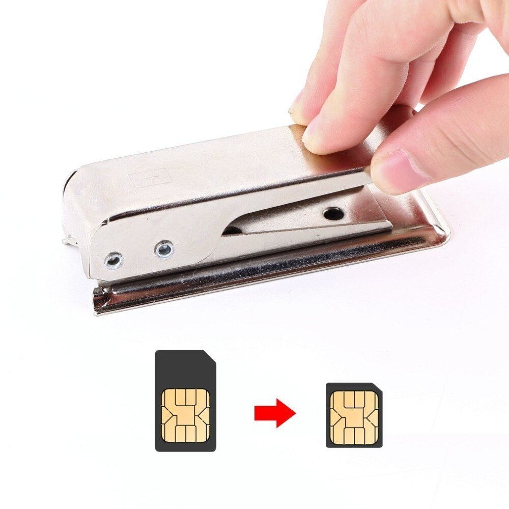 Nem betjening standard mikro-sim-kort til nano sim-cutter til iphone 5 5g 5s 5c nyeste