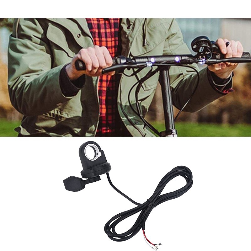 Elektrische scooter duimgashendel snelheidsregeling, linkerhandgaspedaal duimvinger trekkergashendel voor elektrische fiets scooter e-bi