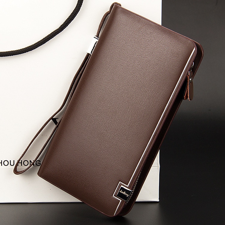 Baellerry Men Wallets Classic Long Style Card Holder Male Purse Zipper Large Capacity Big Brand Luxury Wallet For Men