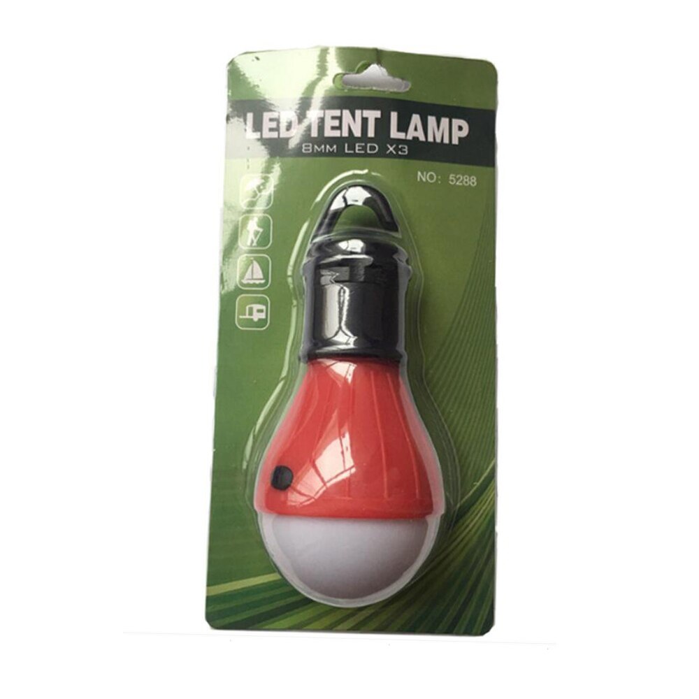De emergencia portátil de luz para tienda aire libre Camping luz bombilla colgando lámpara de Camping linterna bombilla luz de trabajo Camping luz LED: Red