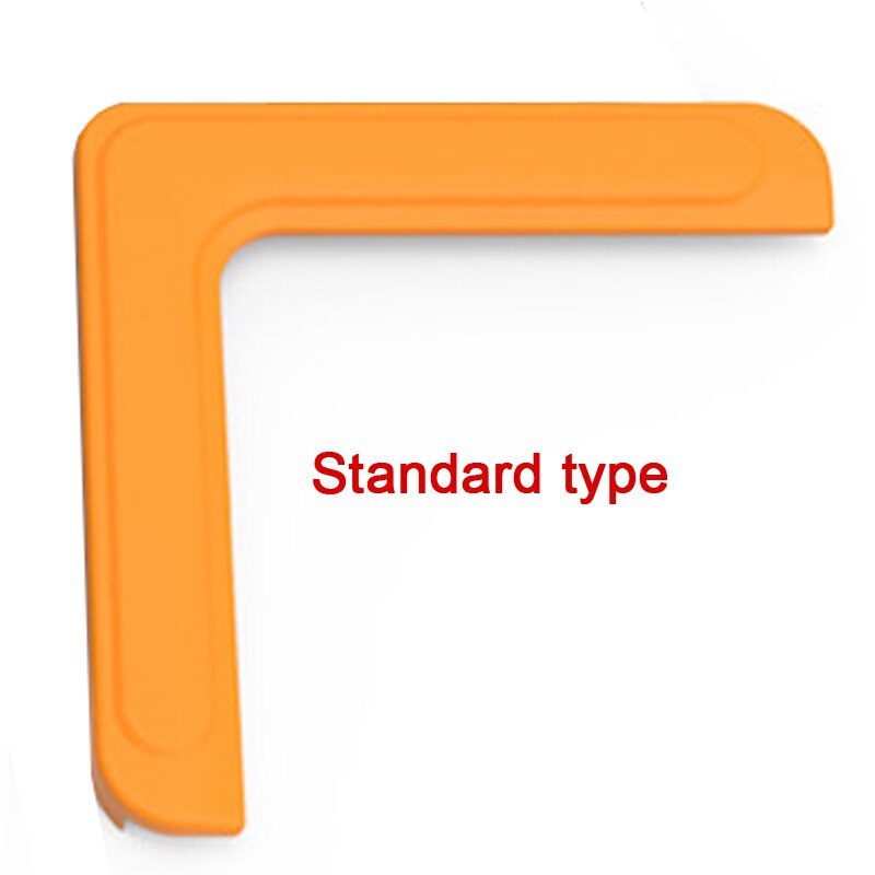 4 Stck Silikon Sicherheit Möbel Rand Streifenbildung Ecke Wachen Aluminium Winkeln Fenster Anti-stoßen Kopf Schutz Art Anti-kollision: Standard Orange