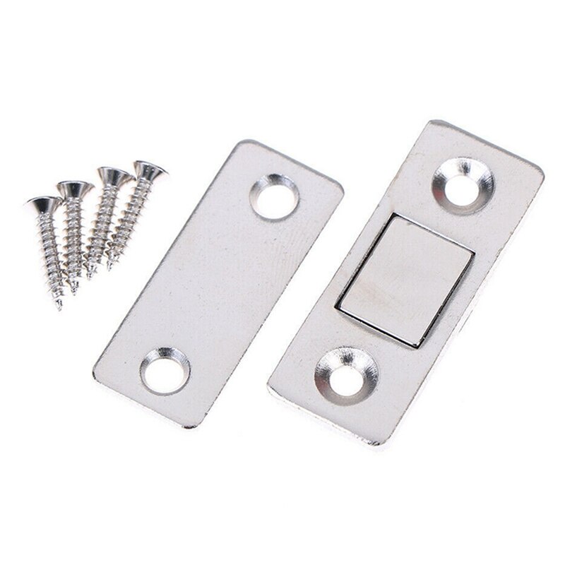Strong Magnetic Door Closer Cabinet Catch Latch Cupboard Ultra Thin Closer Lock