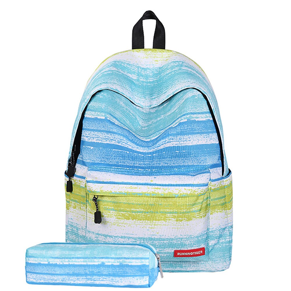 Sac à dos d'école de ciel étoilé, sac à dos de voyage de sac à dos léger classique coréen convient à un ordinateur portable de 15 pouces: 5