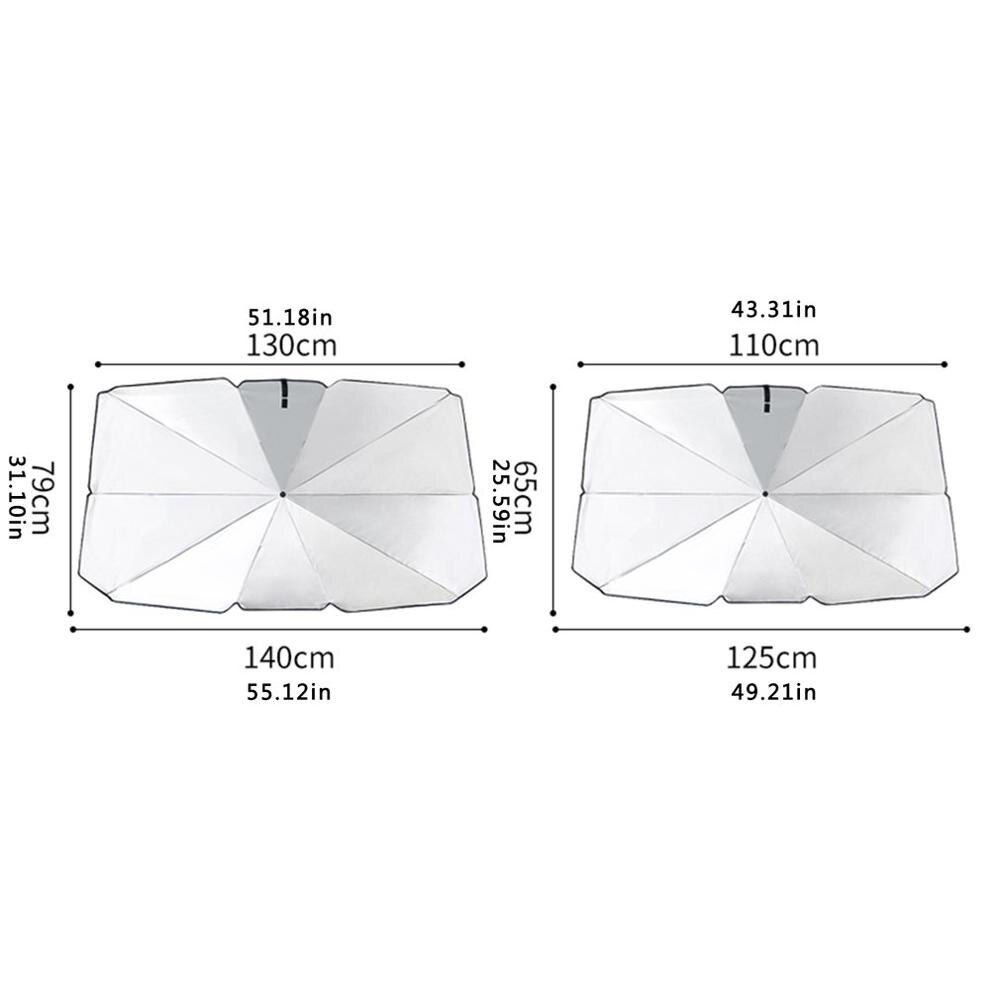 Foldable Portable Car Sun Shade Car Front Block Sunshade Thermal Insulation Windshield Sunshade Car Umbrella Car Curtain