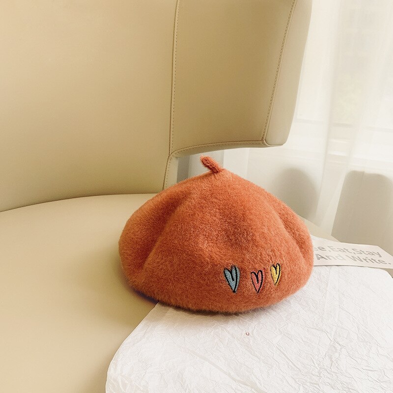 Boina de lana para niño y niña, gorros de lana para niño y niña, accesorios de ropa de de 52cm: 5-(52cm)