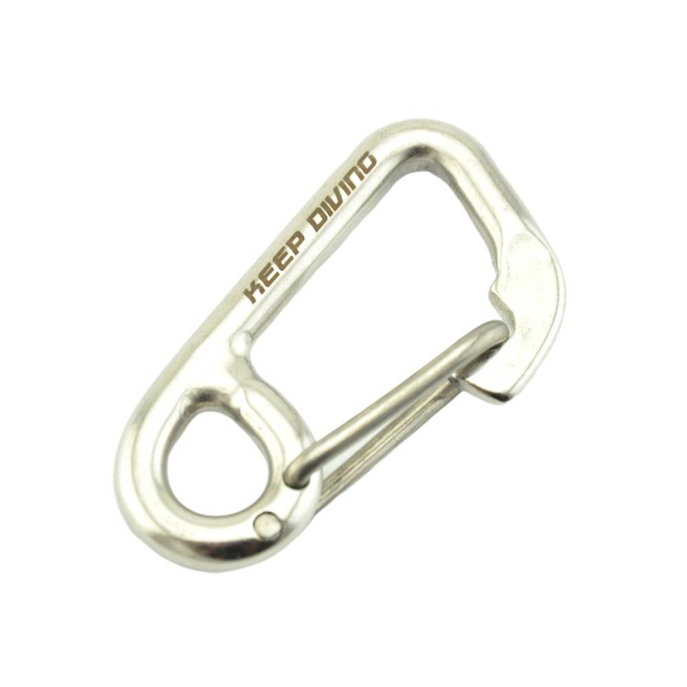 316 Stainless Steel Simplicity Hook Safety Hook Climbing Hook Elastic-Hook Safety Hoy Diving Buckle: Default Title