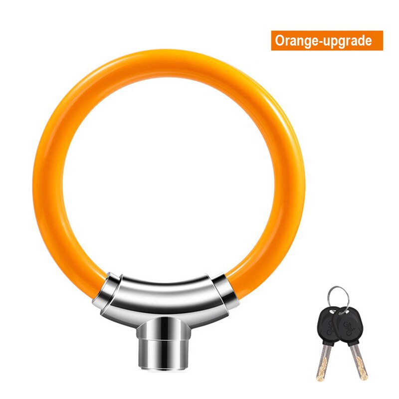 Anti-theft Bicycle Locks U-shaped Locks for Mountain Bikes And Motorcycles Anti-theft Riding Accessories: Orange large