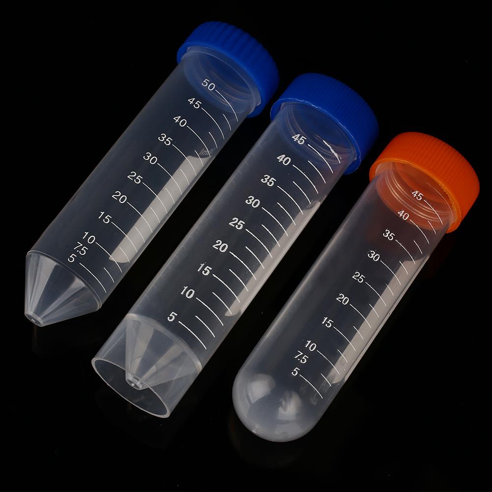 10pcs/Lot Disposable Plastic Test Tubes Centrifuge Tubes Transparent Centrifuge Tube Plasticware Container