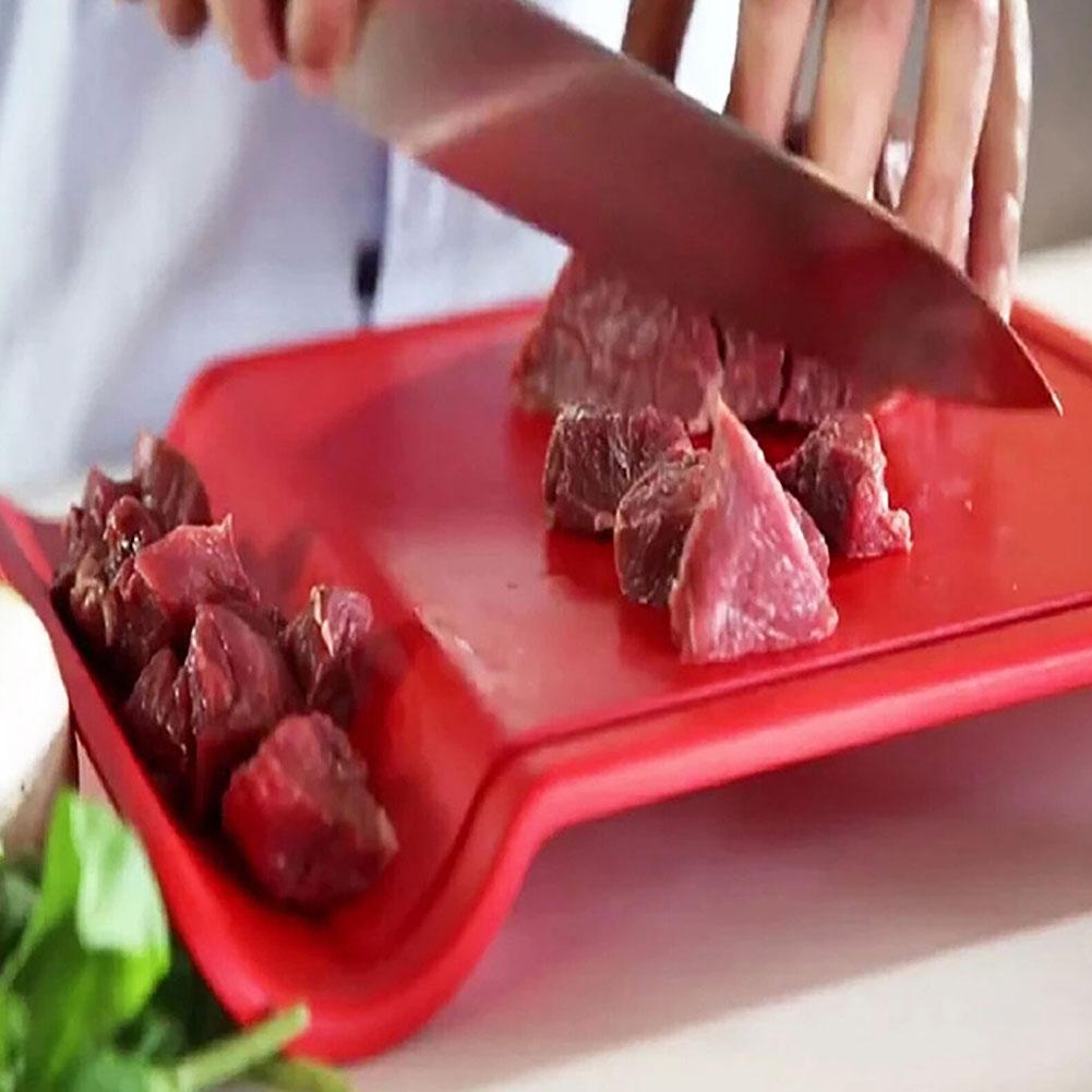 U-Shaped Multi-Function Cutting Board With Grooves Non-Slip Chopping Cutting Kitchen Vegetable Smart Meat Board Fruit Y5E5