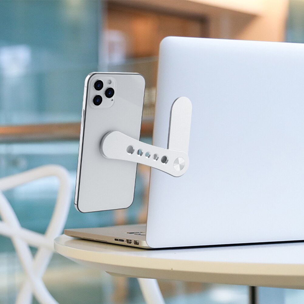 Computer For Laptop Fixed Clip Foldable Portable Dual Screen Mobile Phone Holder Durable Anti Slip Magnetic Cellphone Mount