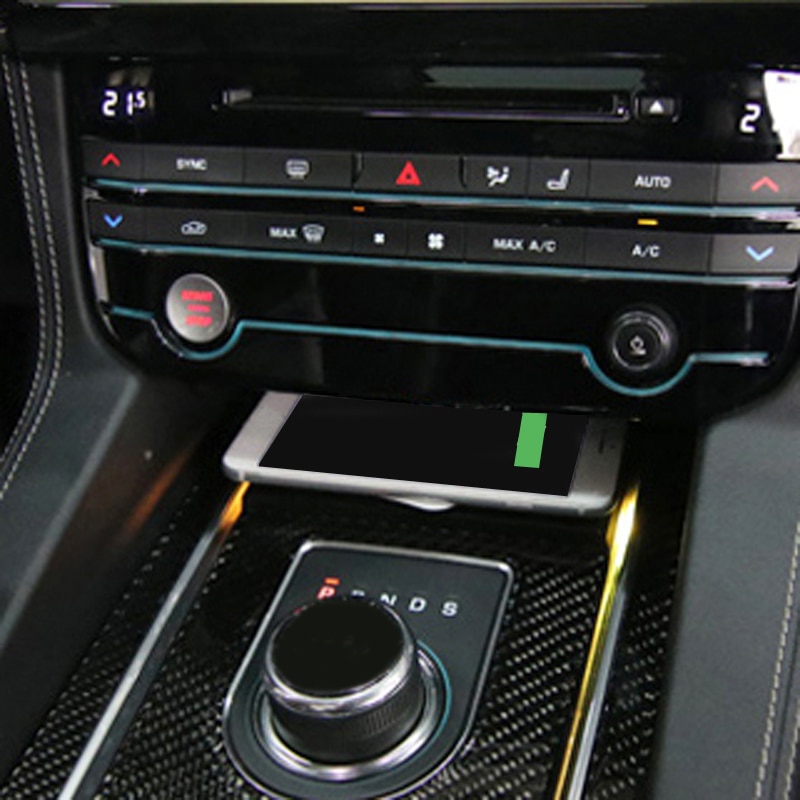 Soporte de teléfono para coche con cargador inalámbrico soporte de teléfono móvil para Jaguar f-pace XF XE XFL para iphone se soporte de carga