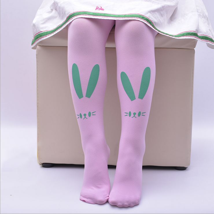 Nuevas medias calientes de las medias de las muchachas de los cabritos del bebé de la historieta linda del Ballet suave de la oreja del conejo