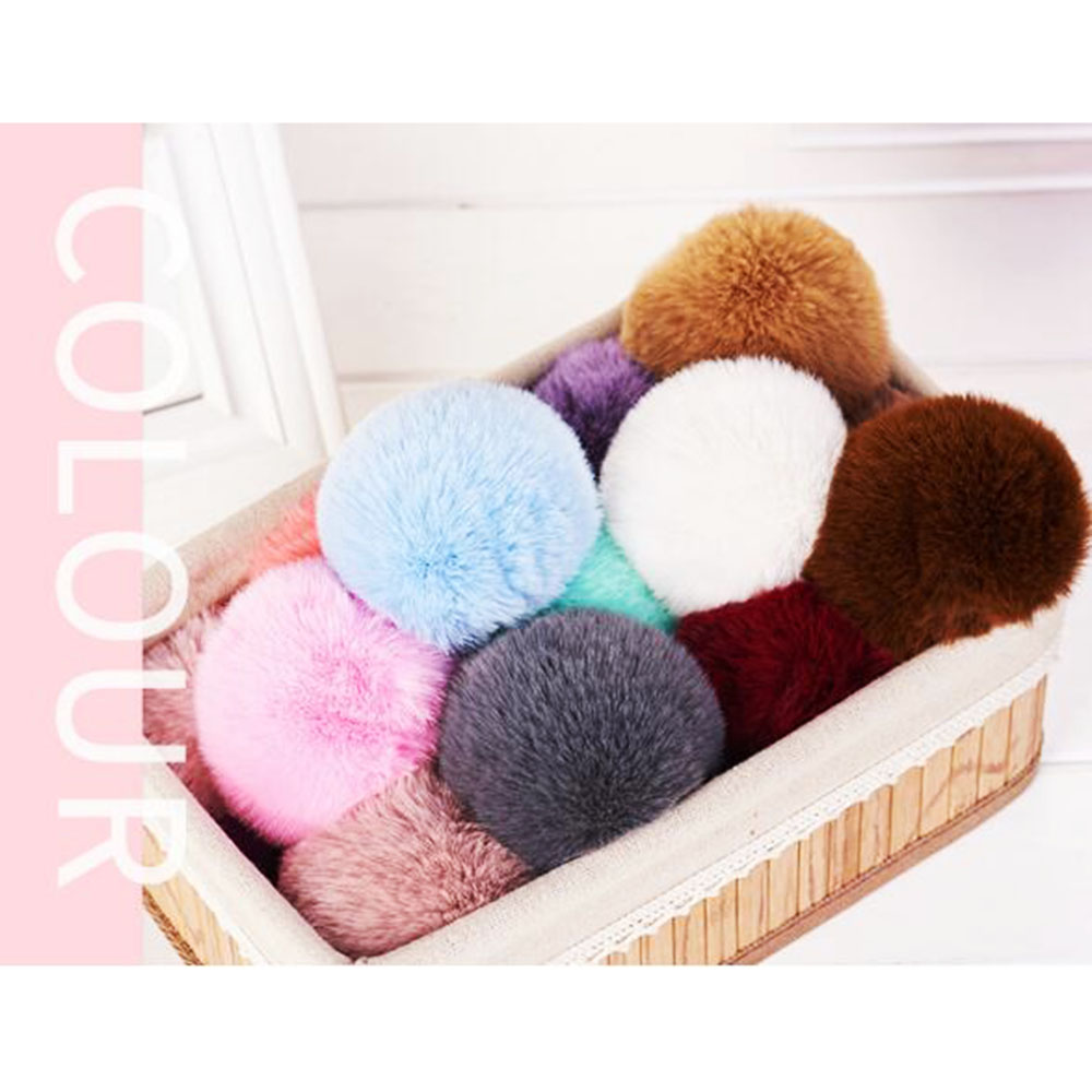 1Pc 8cm gros pompon moelleux en peluche tissu artisanat bricolage doux pon pom pon poms balle furball décor à la maison couture fournitures Craf fleurs boule