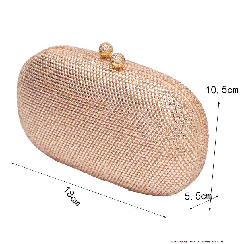 Tofsar kristall clutch aftonväskor roséguld festväska silverbröllop brudväskor ab rosa fuchsia aftonväska