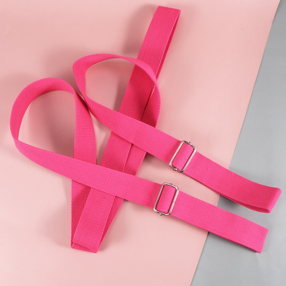 1Pc Elastic Ballet Foot Stretch Band Back Shoulder Flexibility Gymnastic Yoga Pilates Training Ballet Dance Resistance Band (Ros