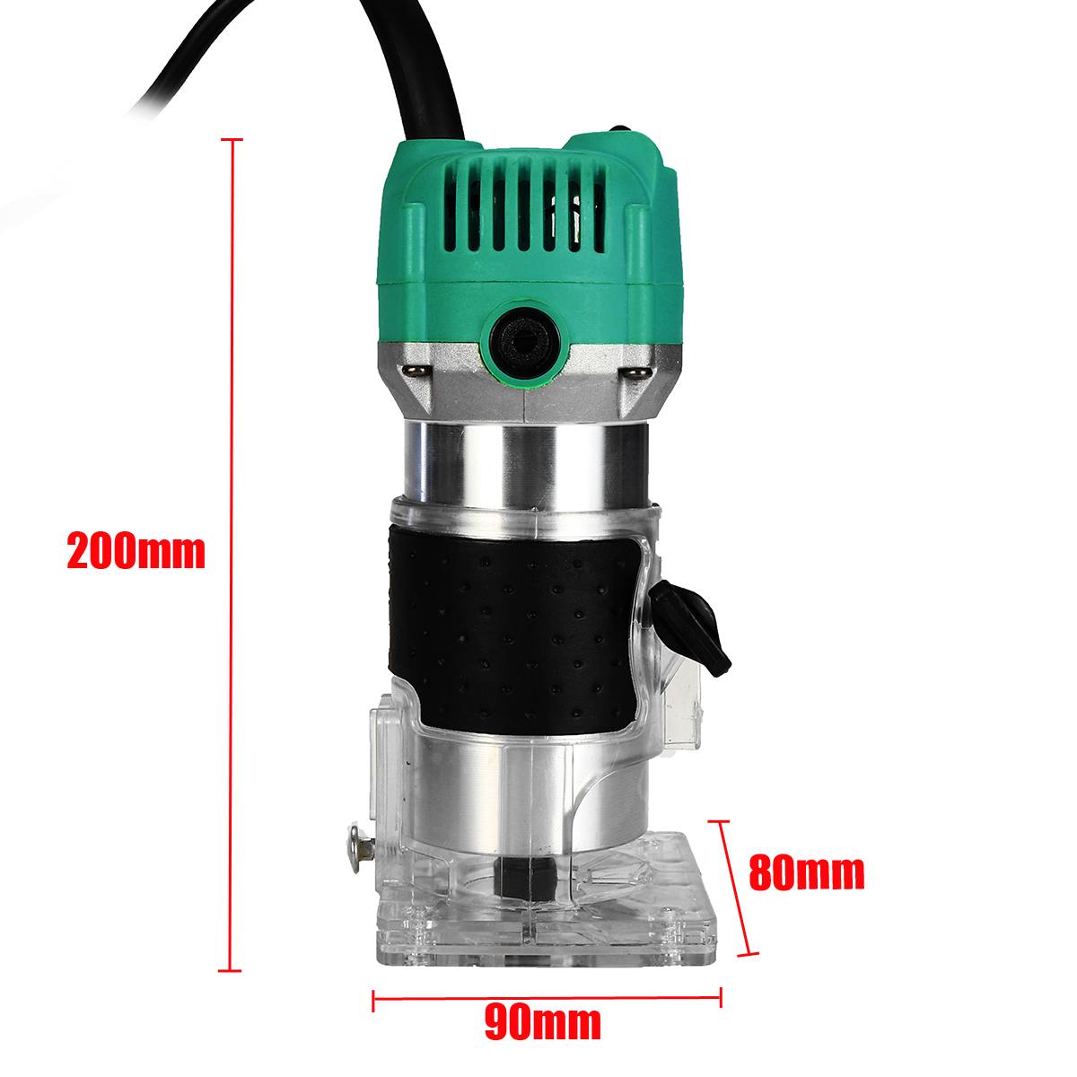 1500W 220V Wood Trimming Machine Trimmer Router Wood Milling Slotting Trimmer Machine Hand Carving Wood Router Machine