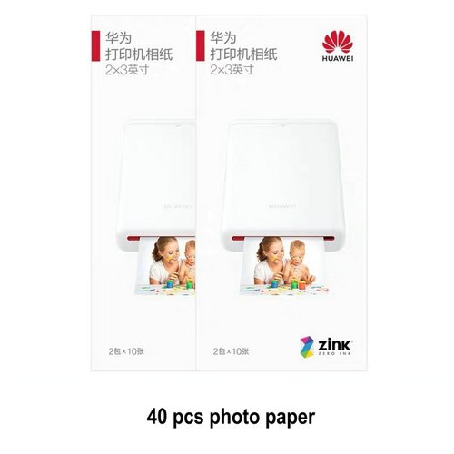Huawei 2*3 Zoll Zink Foto Papier Für Huawei CV80 Drucker HP Kanon Zoemini LG PD261 251 233 239SP foto Papier Fotografico: 40Blätter (2 Kasten)