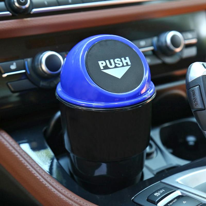 Car Mini Garbage Can Auto Trash Can Vehicle Dust Holder Bin Box