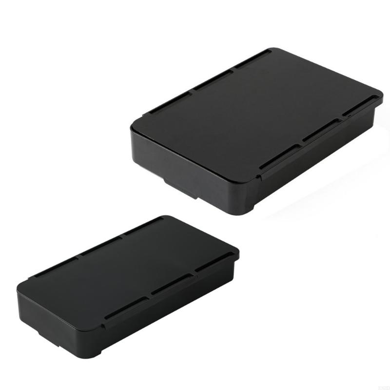 652F Under Desk Drawer Set Convenient Storage Box Adhesive Drawers Undermount Sliding Drawers for Offices and Schools