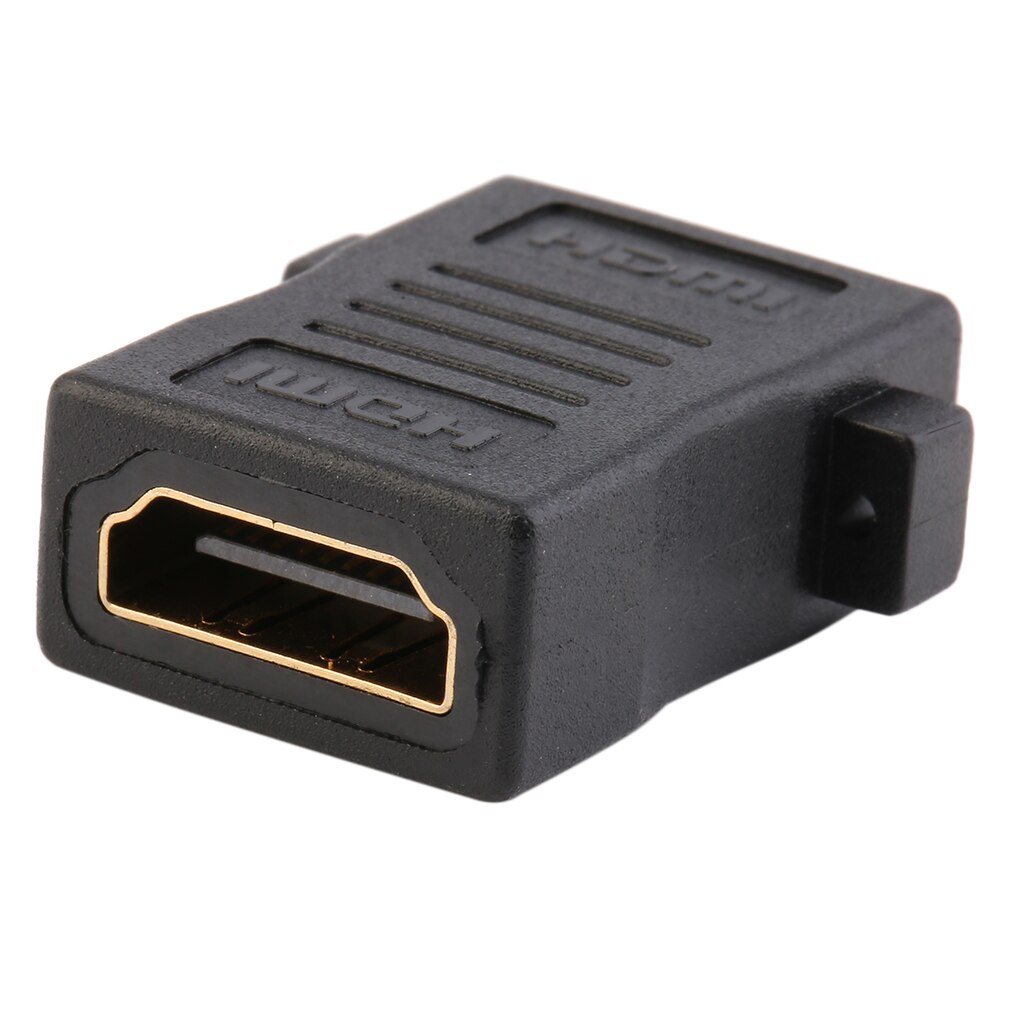 Hdmi-Compatibel Vrouwelijke Aan Vrouwelijke Swivel Coupler 180 Graden Joiner Adapter Converter Black Kleur Duurzaam Draagbare