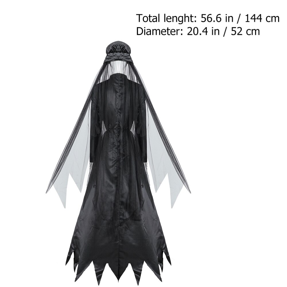 1 Set Halloween Costume Witch Costume Halloween Long Dress Masquerade Clothing