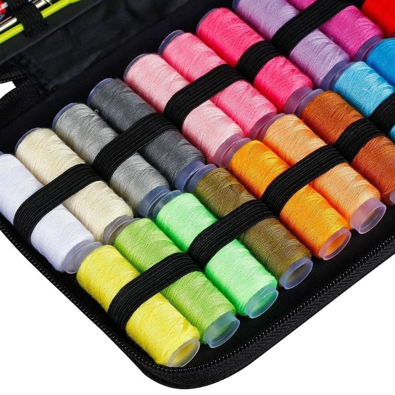 90pcs Sewing Kits DIY Multi-function Sewing Box Set for Hand Quilting Stitching Embroidery Thread Sewing Accessories