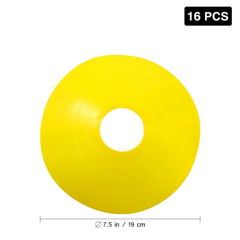 16 Pcs Football Training Sign Dish Plate Cone Obstacle Marker Tray Football Training Tray Football Accessories