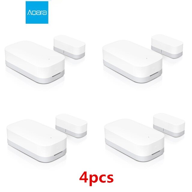 Aqara Door Window Sensor Zigbee Wireless Connection MCCGQ11LM Door Sensor Work With Xiaomi Home APP For Smart Homekit: 4pcs