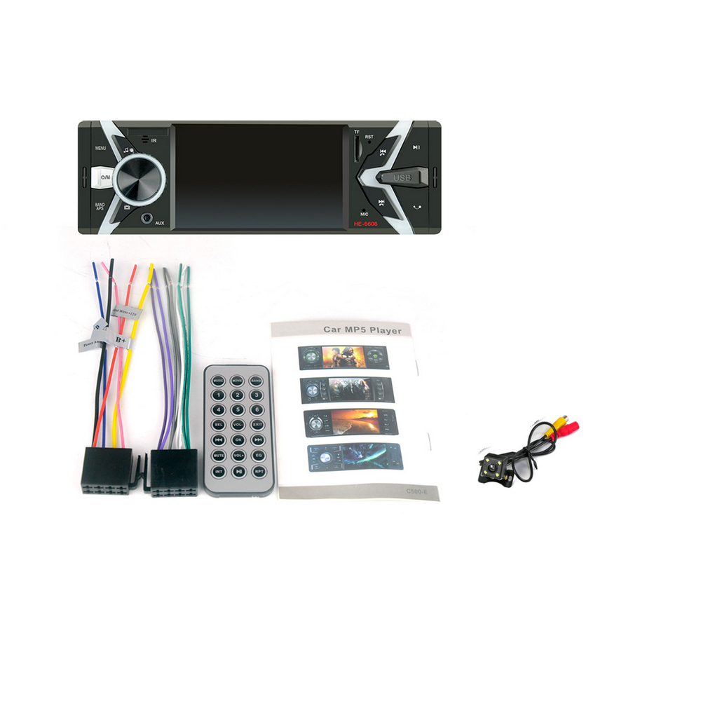 Autoradio autoradio 6608 4.1 mp5 autospeler autoradio bluetooth autoradio met achteruitrijcamera