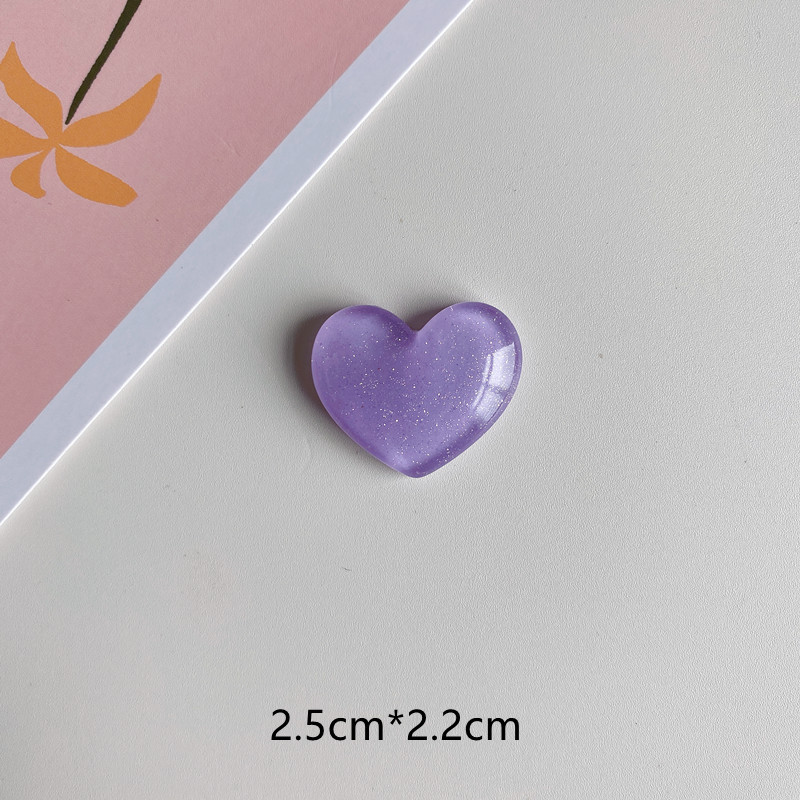 6 pçs glitter colorido coração amoroso ímã de geladeira foto placa de mensagem de parede quadro de avisos magnético decoração adesivos decoração de casa: Azul