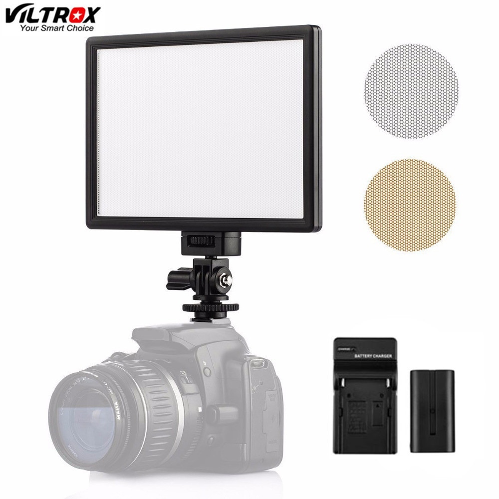 Viltrox L116T LED Photography Riprese Video di Illuminazione Display LCD del Pannello di luce del Giorno Della Macchina Fotografica Fotografica di DSLR DV Studio Lampada Con Pastella