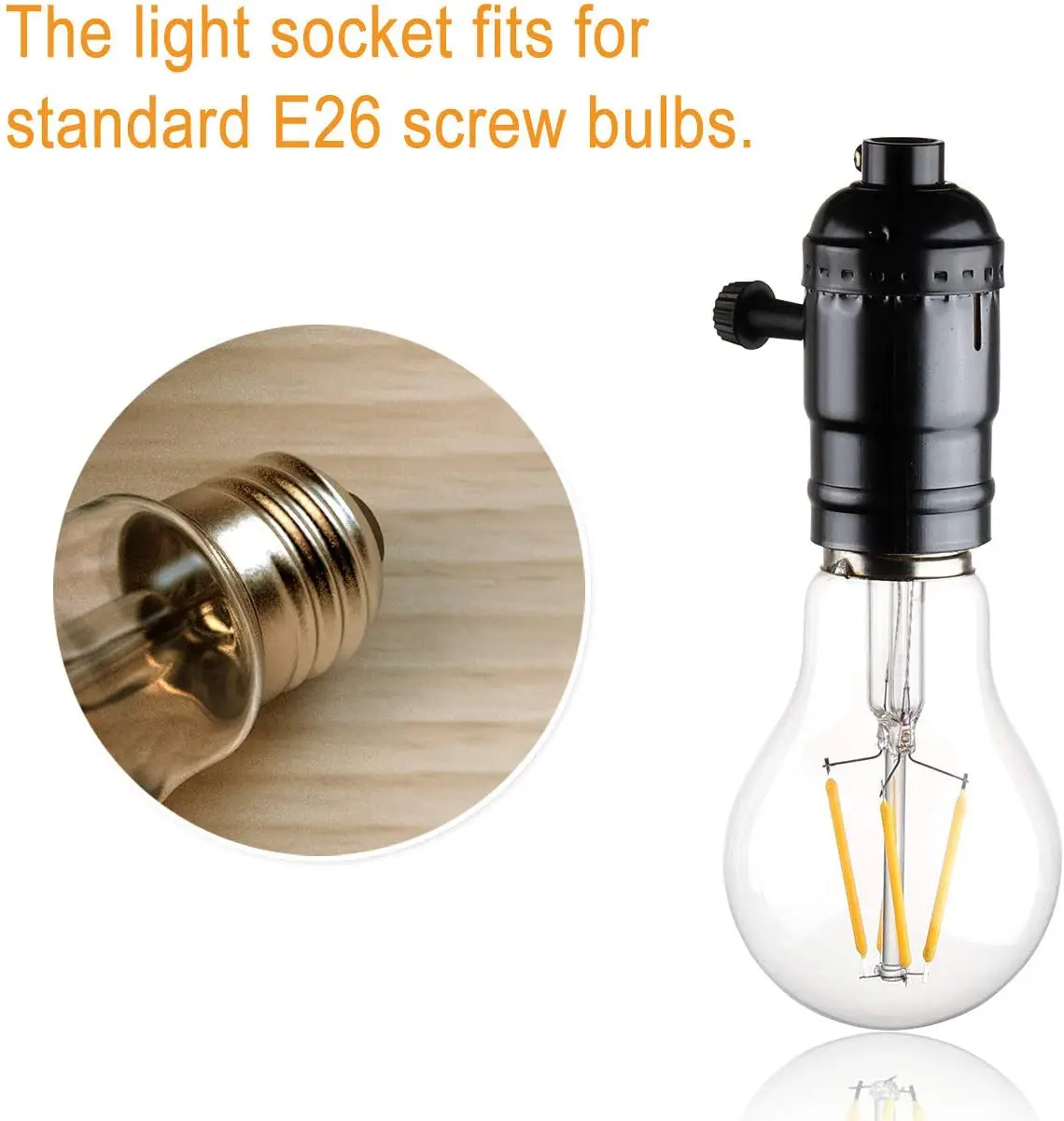 4 kleuren Vintage Edison E26 E27 Schroef Lamp Aluminium Shell Base Lamphouder Hanger Verlichting Socket Plafondlamp Adapter