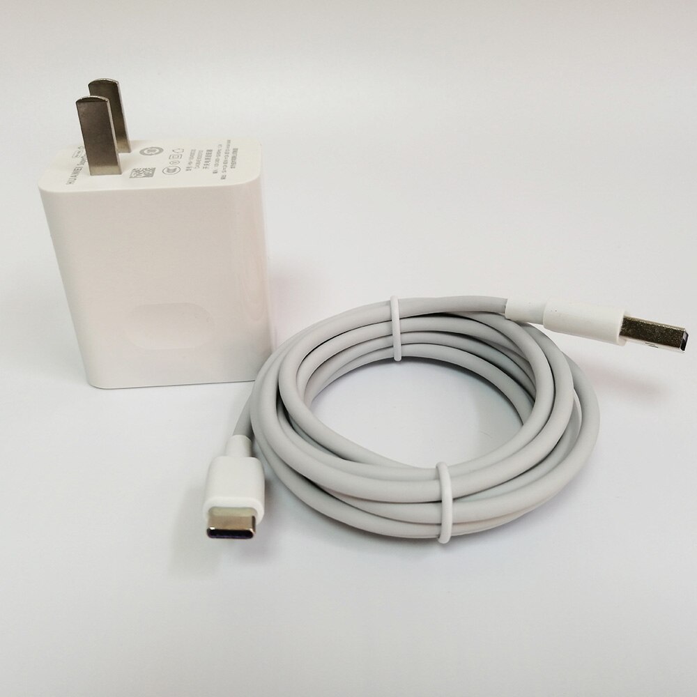 Huawei-cargador Original de 40W, 10V4A, supercarga, adaptador de la UE/EE. UU./Reino Unido, 5A, cable USB tipo c para nova 5, 6, 7 pro, mate 20, 30 pro, p40, p30 pro: US Add 2M Cable