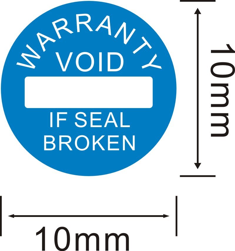 Factory direct Warranty sealing label Security Protection sticker void If seal broken Damaged Shredded paper -2022: D