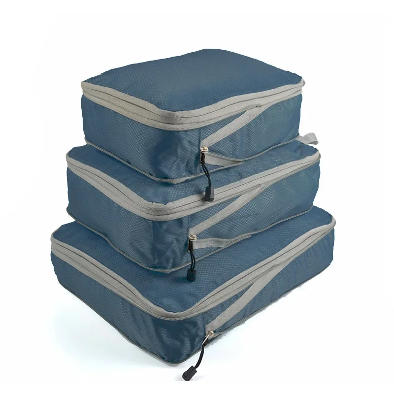 Reiscompressie verpakking kubussen bagageorganisator voor bagage bagage met grote capaciteit set waterdichte opbergzakken: YELLOW